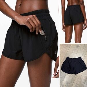 Lululemon | Tracker Low-Rise Lined Short 4” Black | Size 6